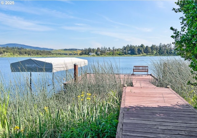 2036 NE Lagoon Ln, Lincoln City, OR 97367 - dock featuring a water view