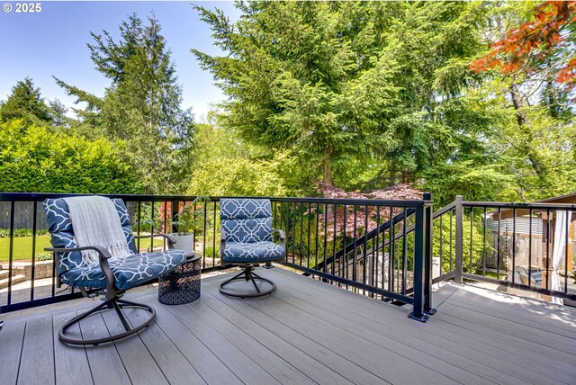 3011 Sabo Ln, West Linn, OR 97068 - view of wooden terrace