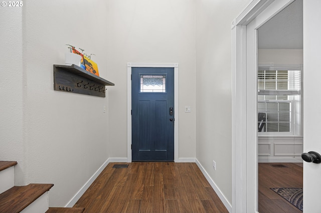 9435 SE 282nd Ave, Boring, OR 97009 - entrance foyer with dark wood finished floors and baseboards