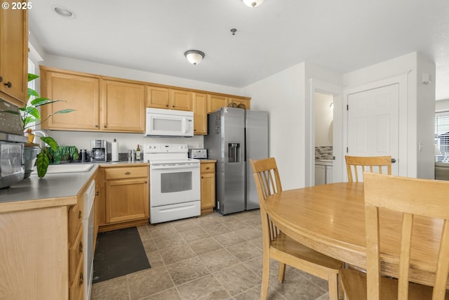 kitchen with white appliances