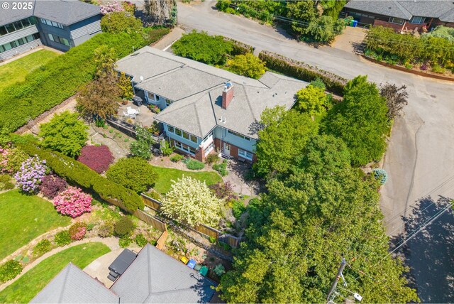 aerial perspective of suburban area