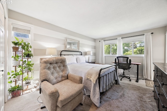 bedroom with carpet flooring
