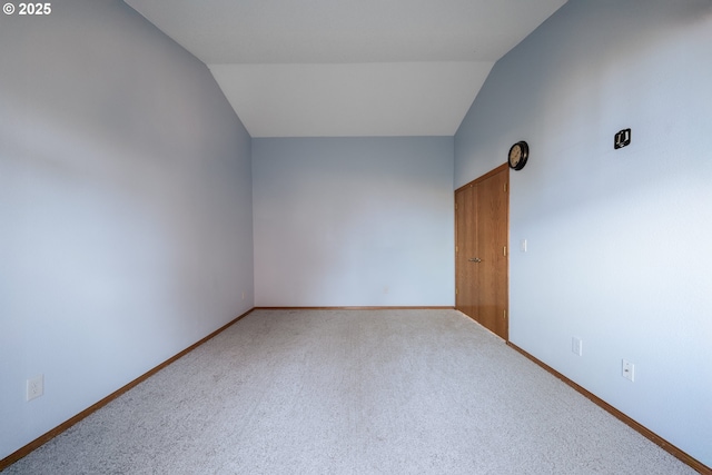 17510 NW Fieldstone Dr, Beaverton, OR 97006 - carpeted spare room with vaulted ceiling and baseboards