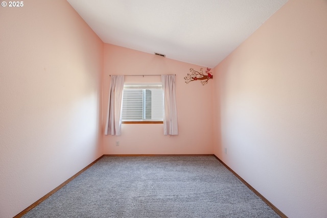17510 NW Fieldstone Dr, Beaverton, OR 97006 - carpeted spare room featuring lofted ceiling and baseboards