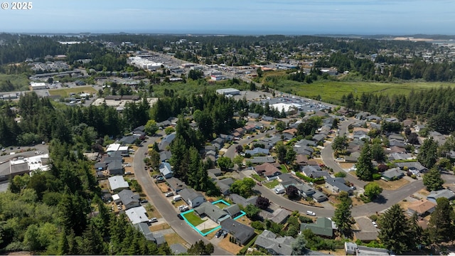 3840 Vista Dr, North Bend, OR 97459 - aerial overview of property's location with nearby suburban area
