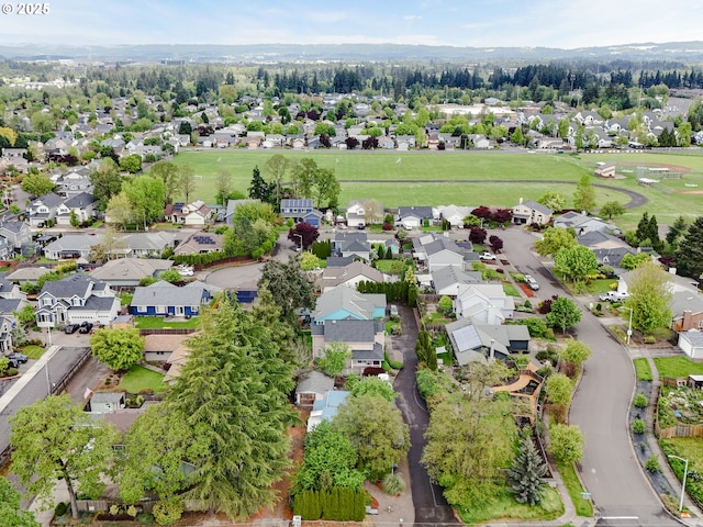 aerial view featuring a residential view