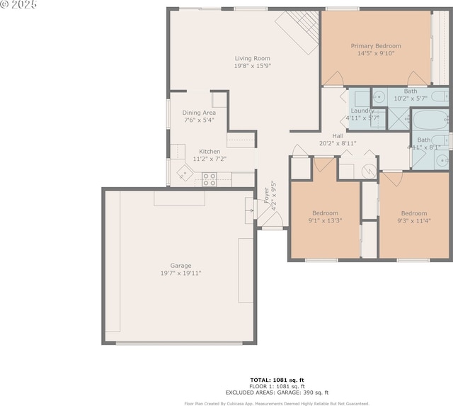 1315 SE 135th Ave, Portland, OR 97233 - property floor plan