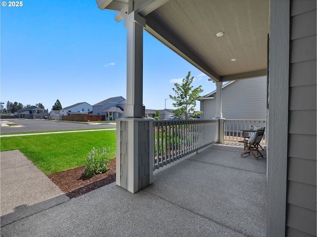 1053 Winfield St NE, Gervais, OR 97026 - porch featuring a residential view and a yard