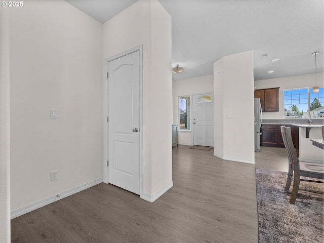 1053 Winfield St NE, Gervais, OR 97026 - hallway featuring wood finished floors