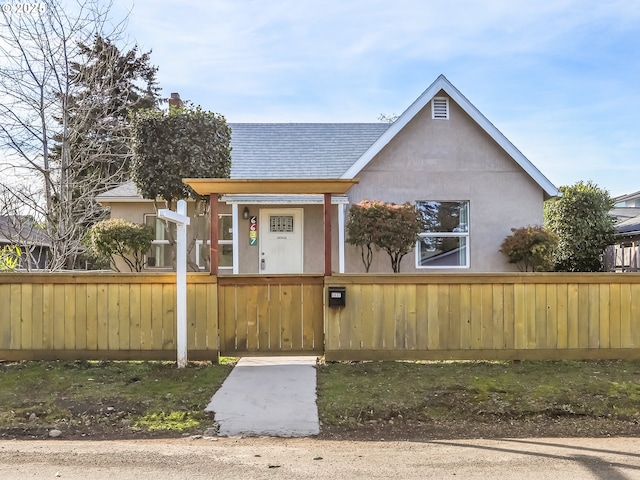 view of front of home