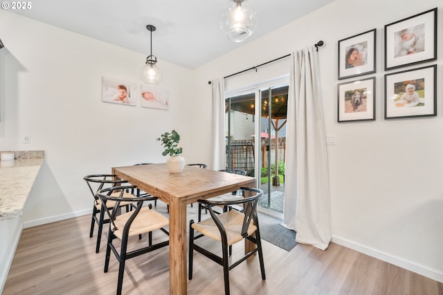 3563 SE Richey Rd, Gresham, OR 97080 - dining area with baseboards and light wood-type flooring