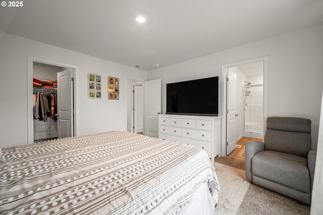 3563 SE Richey Rd, Gresham, OR 97080 - bedroom with a walk in closet, ensuite bath, a closet, and recessed lighting