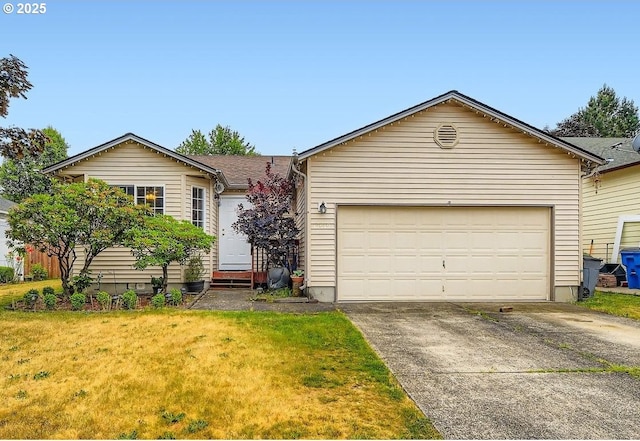 15619 NE Hickory St, Vancouver, WA 98682 - single story home with concrete driveway, a front lawn, an attached garage, and entry steps