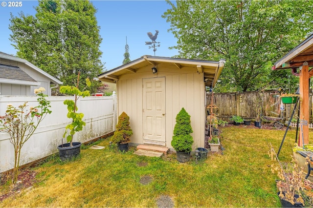 15619 NE Hickory St, Vancouver, WA 98682 - view of shed featuring a fenced backyard