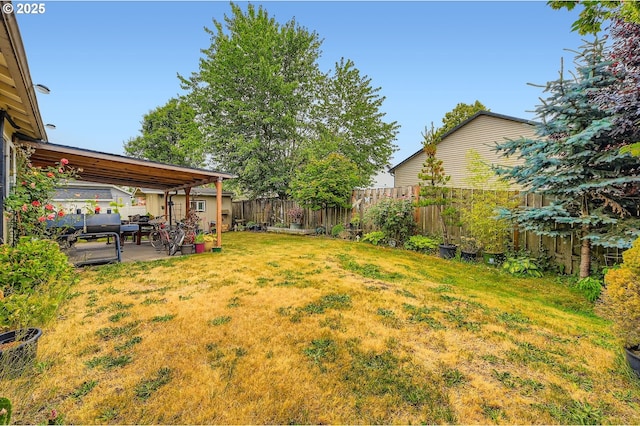 15619 NE Hickory St, Vancouver, WA 98682 - fenced backyard featuring a patio area