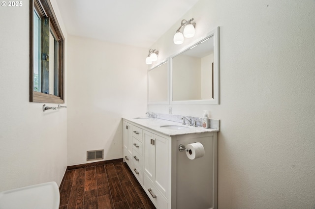 28040 SE Stark St, Troutdale, OR 97060 - bathroom with double vanity and wood finished floors