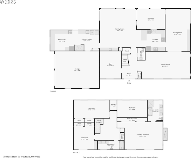 28040 SE Stark St, Troutdale, OR 97060 - home floor plan