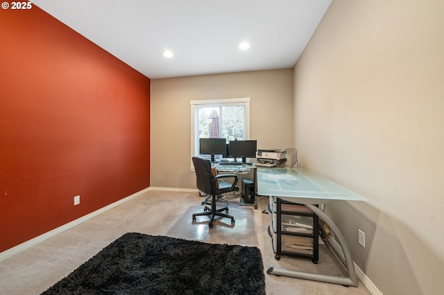 16420 SW Sienna Ln, Beaverton, OR 97007 - office featuring carpet floors and recessed lighting