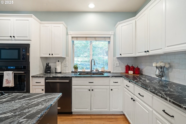 16420 SW Sienna Ln, Beaverton, OR 97007 - kitchen featuring stainless steel dishwasher, built in microwave, oven, recessed lighting, and white cabinets