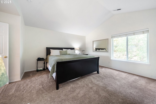 16420 SW Sienna Ln, Beaverton, OR 97007 - bedroom featuring vaulted ceiling and carpet floors