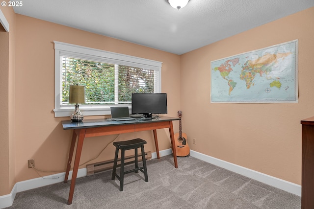 21482 SW 92nd Ct, Tualatin, OR 97062 - office space featuring a baseboard heating unit, carpet floors, and baseboards