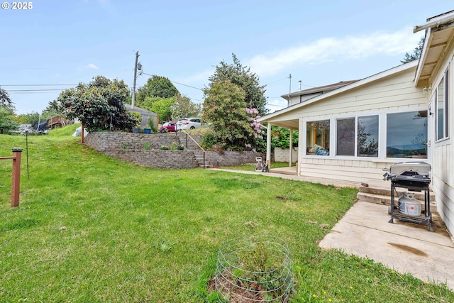 500 State St, North Bend, OR 97459 - view of grassy yard featuring a patio area