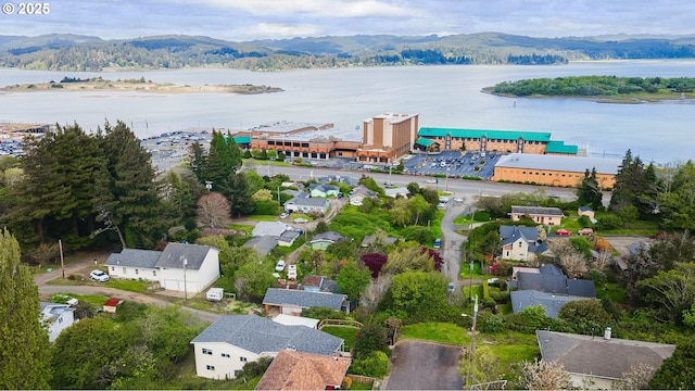 500 State St, North Bend, OR 97459 - bird's eye view of a water and mountain view