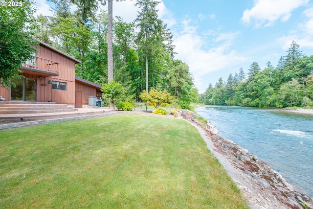 11874 Riverhaven Ln, Stayton, OR 97383 - view of grassy yard featuring a water view