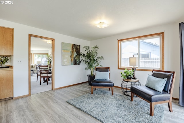 7324 B St, Springfield, OR 97478 - sitting room with light wood-style flooring and baseboards