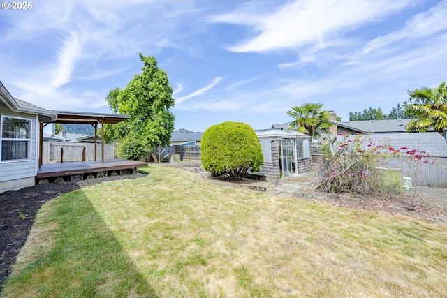 7324 B St, Springfield, OR 97478 - view of yard with a wooden deck