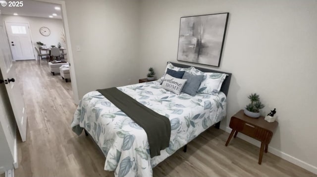 2660 Evergreen Ct, Salem, OR 97301 - bedroom featuring wood finished floors and baseboards