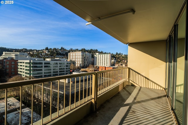 view of balcony