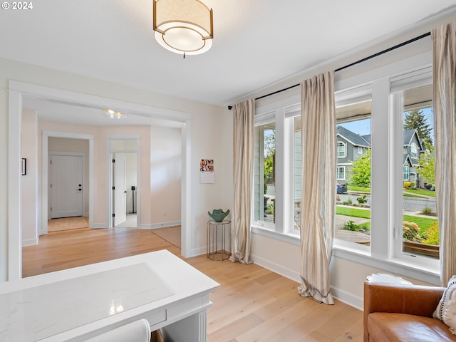 9010 SW Inez St, Tigard, OR 97224 - entryway featuring light wood finished floors and baseboards