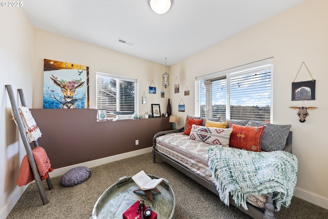 bedroom featuring carpet flooring