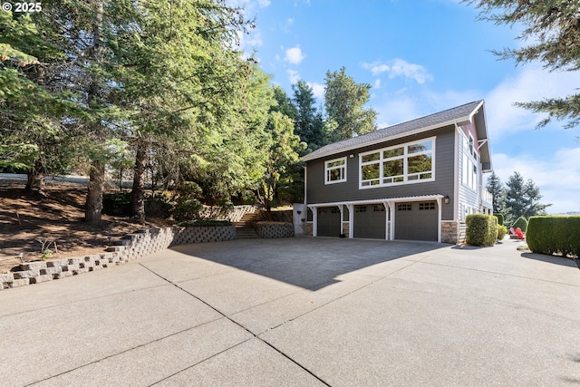 view of front of house featuring a garage