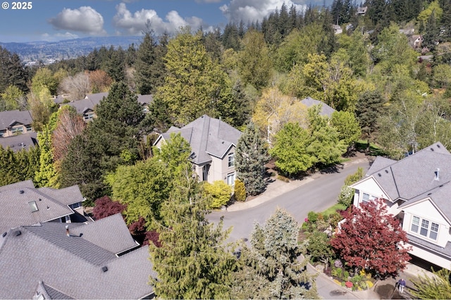 aerial view of residential area