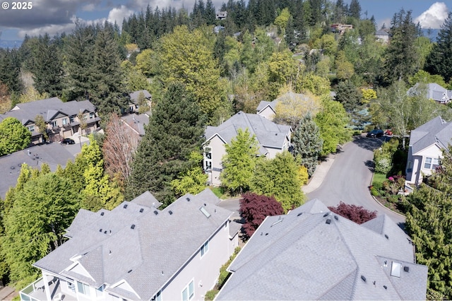 aerial perspective of suburban area