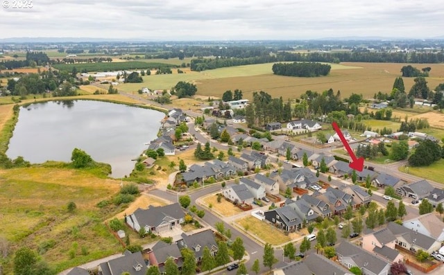 813 Pintail St, Silverton, OR 97381 - aerial view of property's location with nearby suburban area and a large body of water