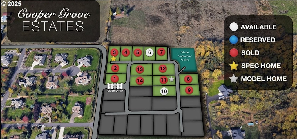 8614 NE 183rd Pl, Vancouver, WA 98682 - aerial map of property and surrounding area