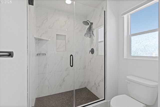 830 NE Buckthorn Dr, Estacada, OR 97023 - full bathroom with toilet and a marble finish shower
