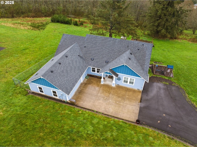 drone / aerial view