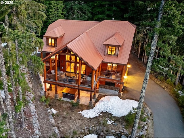 view of chalet / cabin