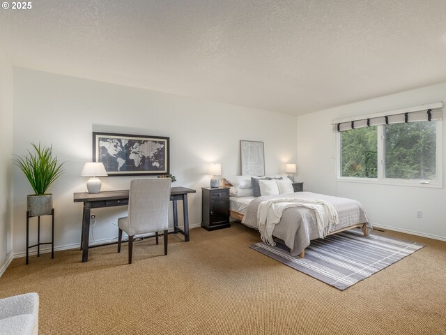 14066 Edenberry Dr, Lake Oswego, OR 97035 - bedroom featuring carpet floors, baseboards, and a textured ceiling