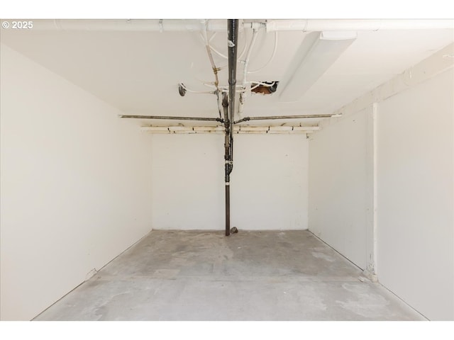 interior space with unfinished concrete floors
