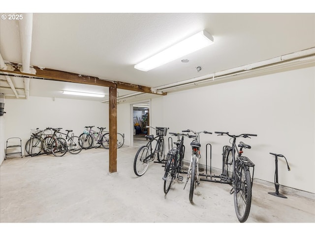 garage with bike storage