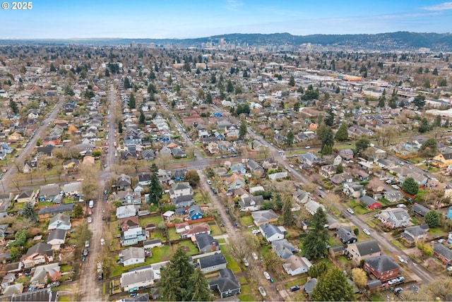 bird's eye view featuring a residential view