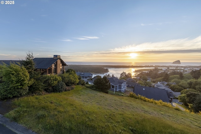 7850 Brooten Mountain Loop, Pacific City, OR 97135 - aerial view at dusk of a water view