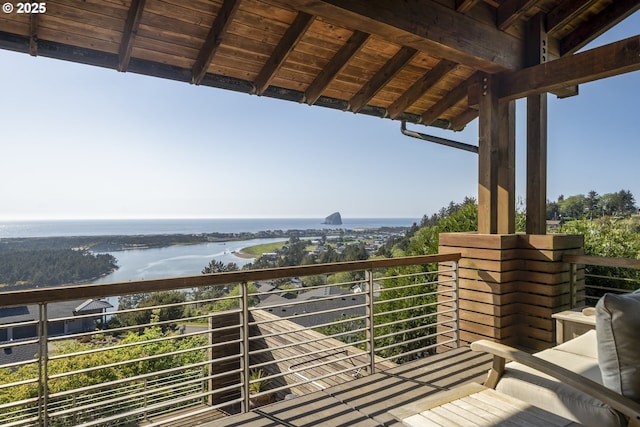 7850 Brooten Mountain Loop, Pacific City, OR 97135 - balcony featuring a water view