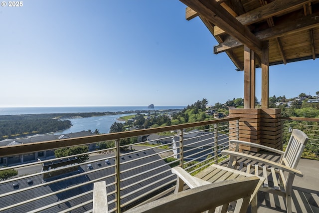 7850 Brooten Mountain Loop, Pacific City, OR 97135 - balcony featuring a water view