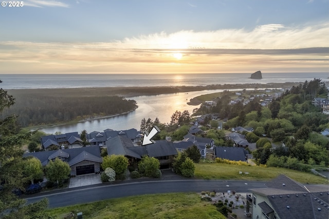 7850 Brooten Mountain Loop, Pacific City, OR 97135 - aerial view of residential area with a nearby body of water